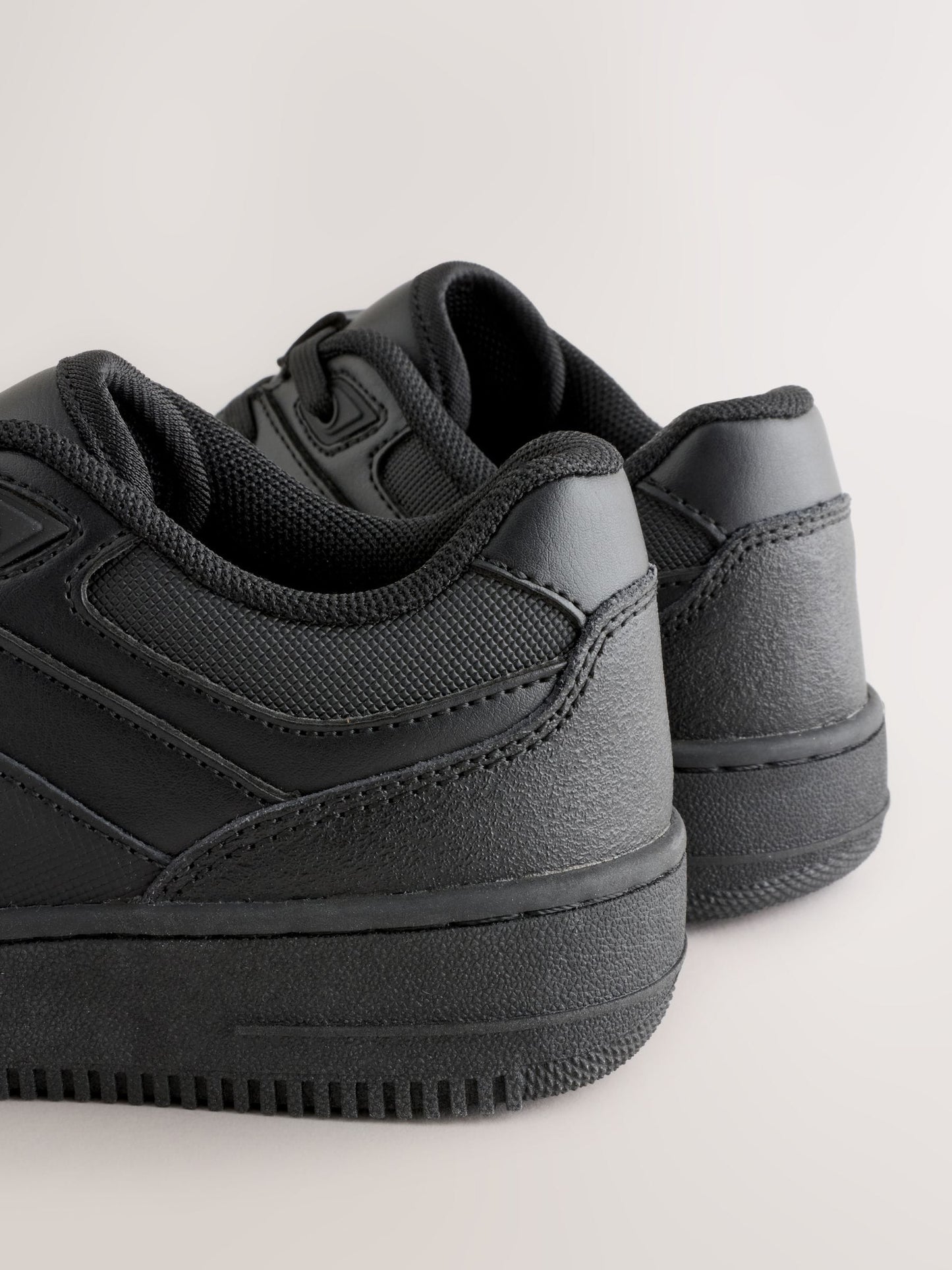 Black Wide Fit (G) Leather Lace-up School Shoes image 3