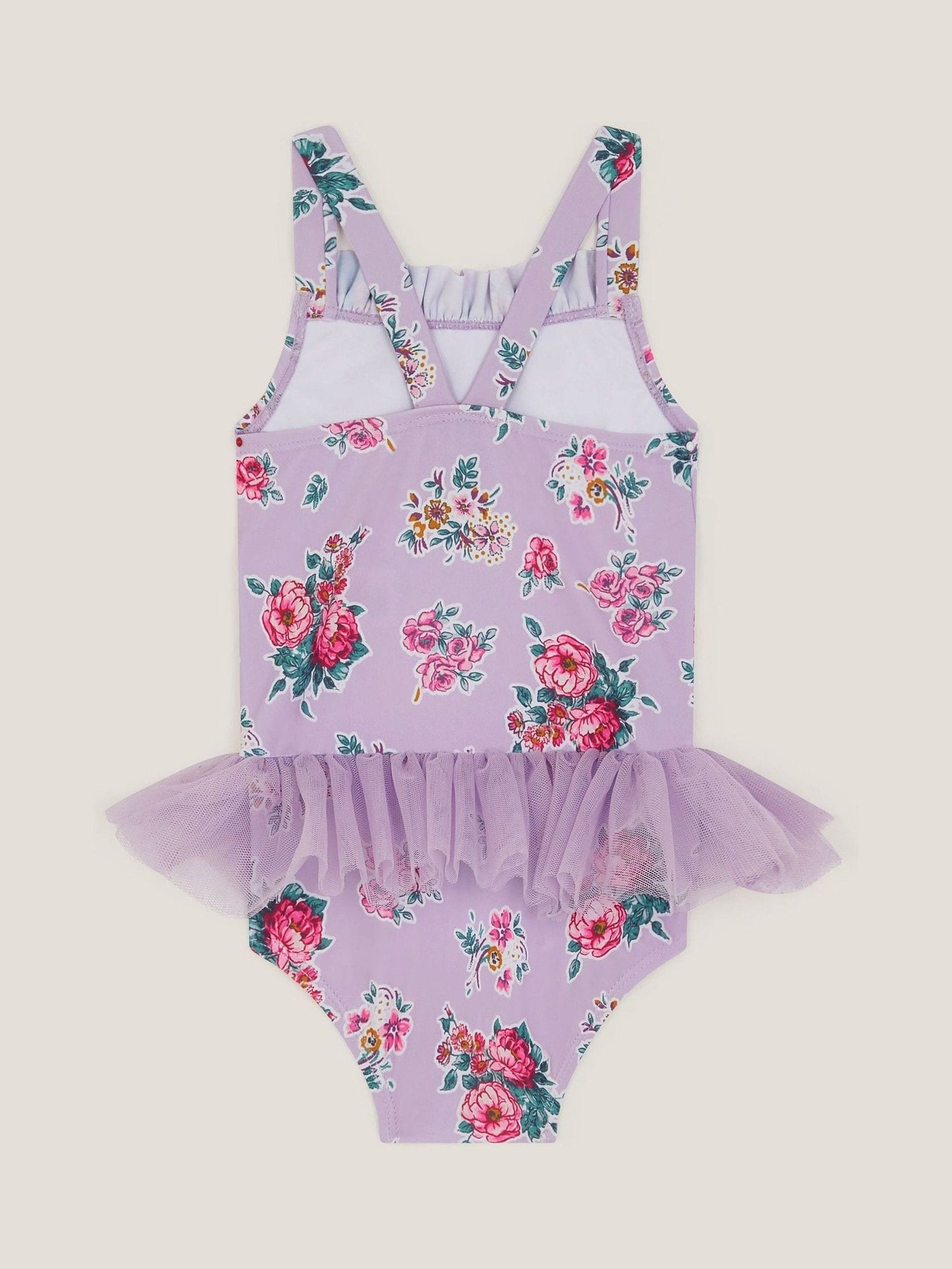 Monsoon Purple Floral Tutu Swimsuit image 2