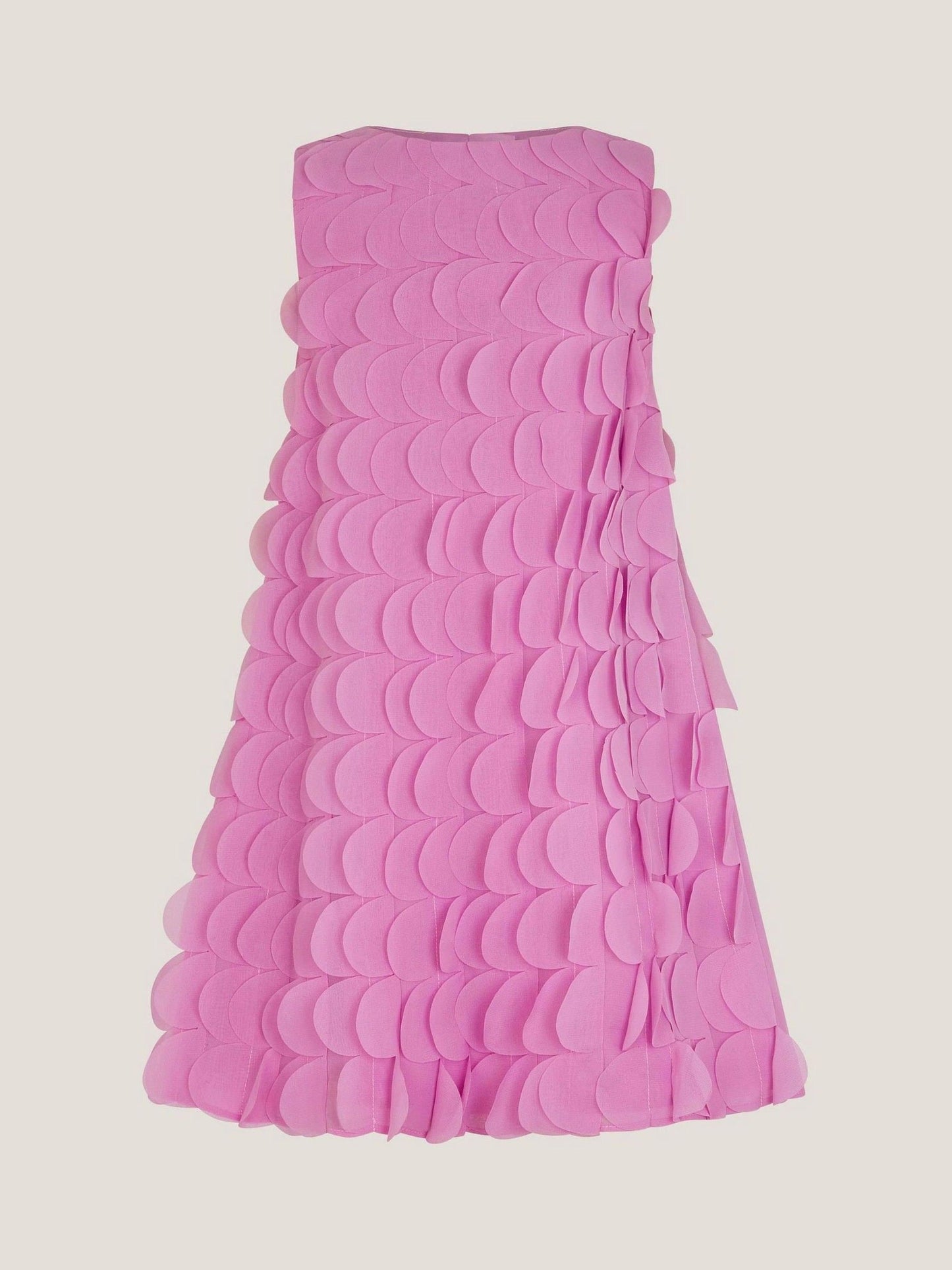 Monsoon Pink Jazzy Scallop Frill Shift Dress image 2
