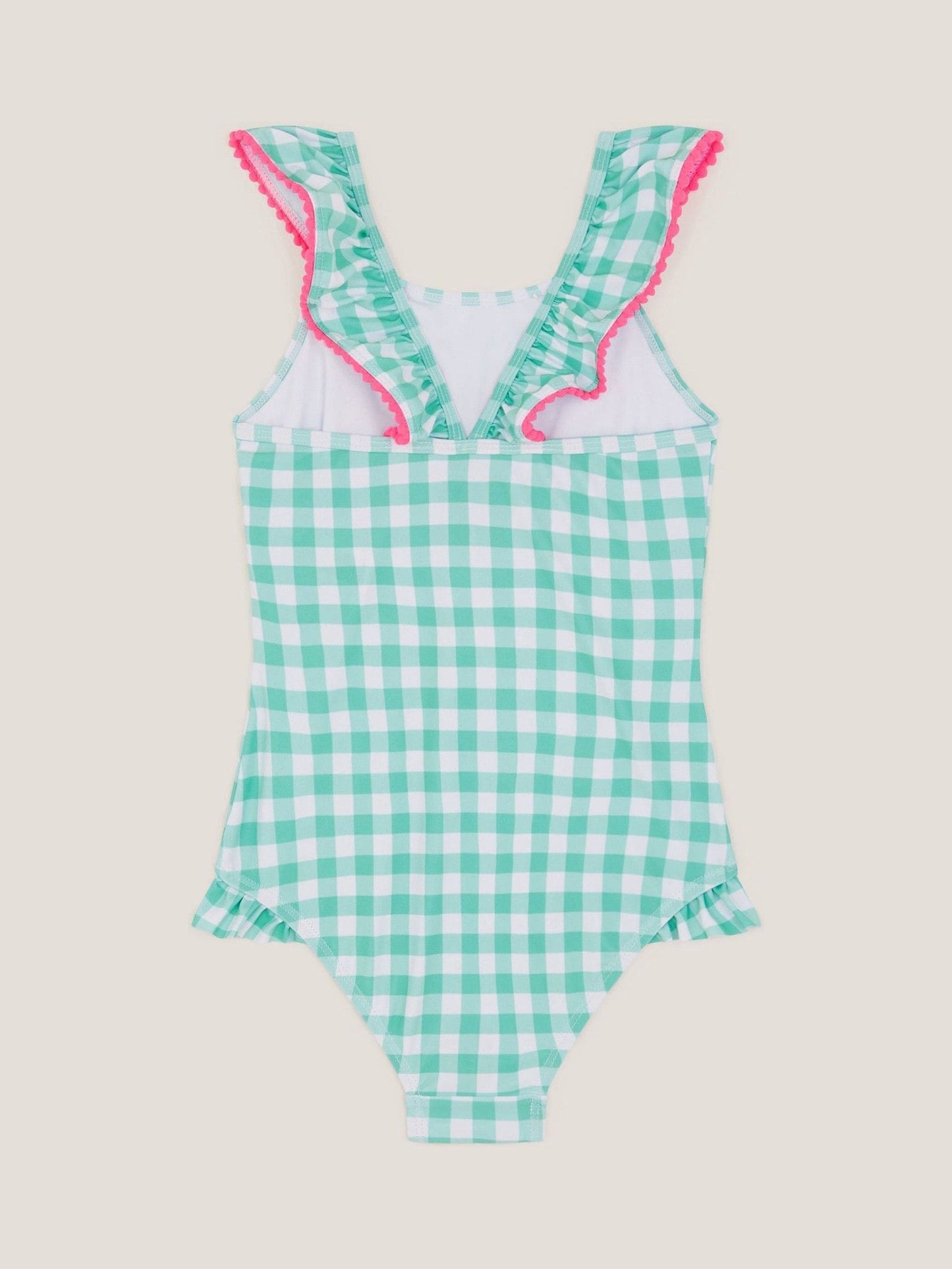 Monsoon Green Sequin Cherry Gingham Swimsuit image 2
