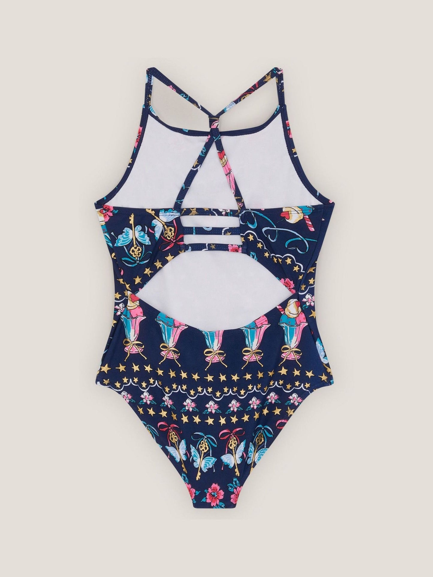 Monsoon Blue Ice Cream Print Swimsuit image 2