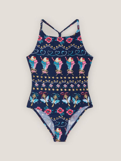 Monsoon Blue Ice Cream Print Swimsuit image 1