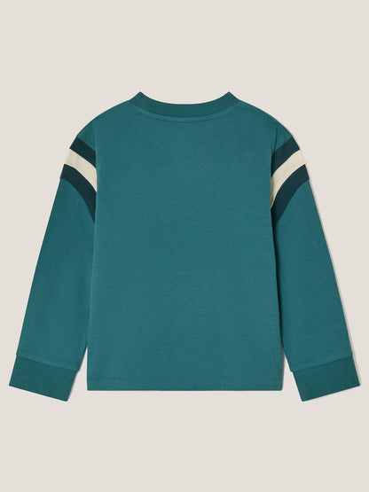 Monsoon Blue Tiger Logo Long Sleeve Top image 2