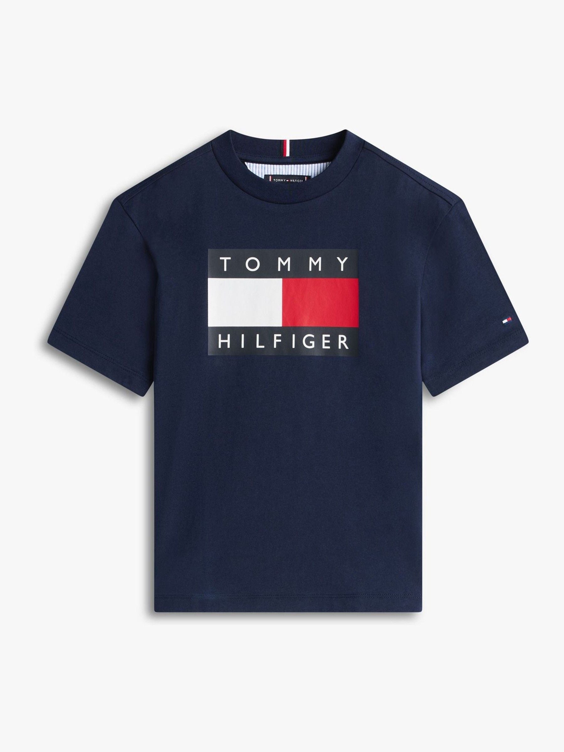 Tommy Hilfiger Navy Blue Heritage Flag Print Jersey T-Shirt image 5