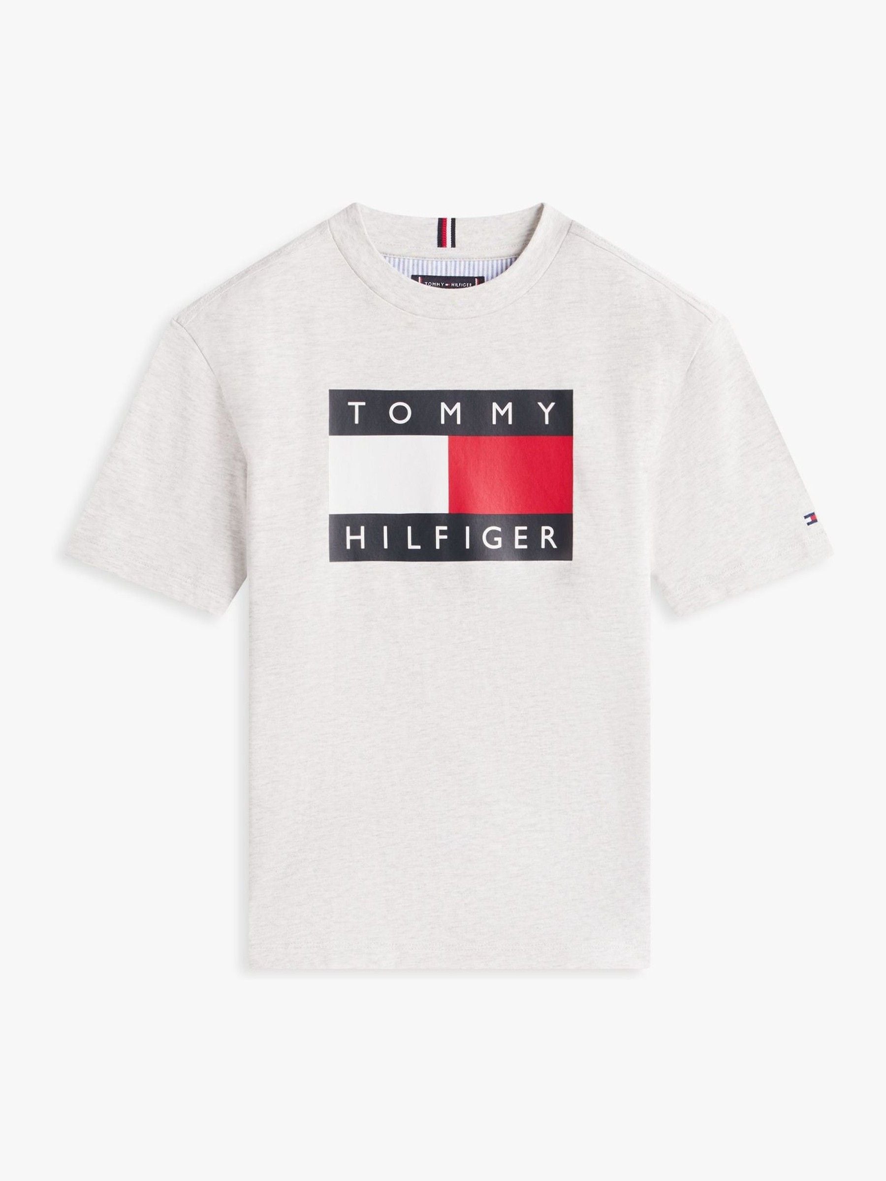 Tommy Hilfiger Grey Heritage Flag Print Jersey T-Shirt image 5