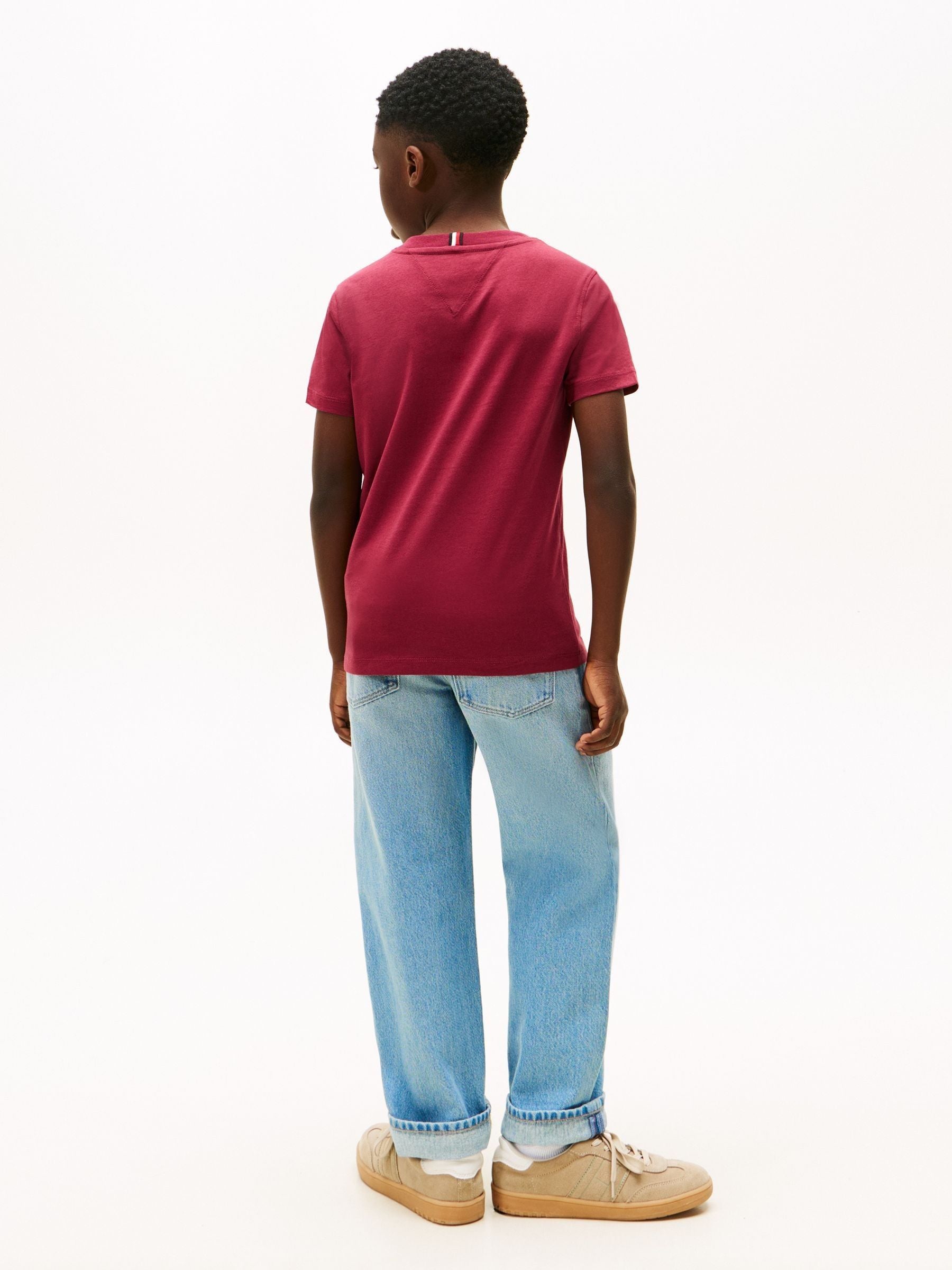 Tommy Hilfiger Red Logo Print T-Shirt image 2