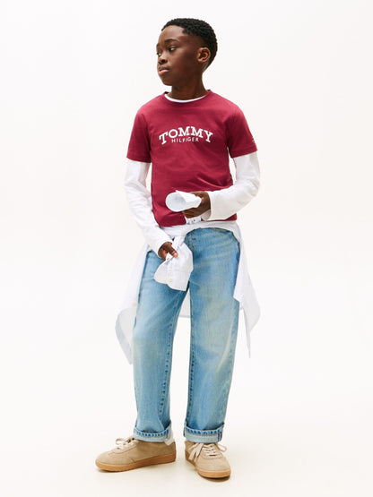 Tommy Hilfiger Red Logo Print T-Shirt image 3