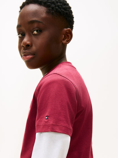 Tommy Hilfiger Red Logo Print T-Shirt image 4