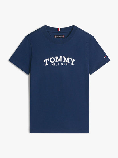 Tommy Hilfiger Blue Logo Print T-Shirt image 5