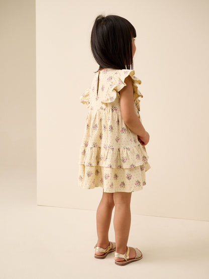 Ecru Tiered Summer Dress (3mths-7yrs) image 3