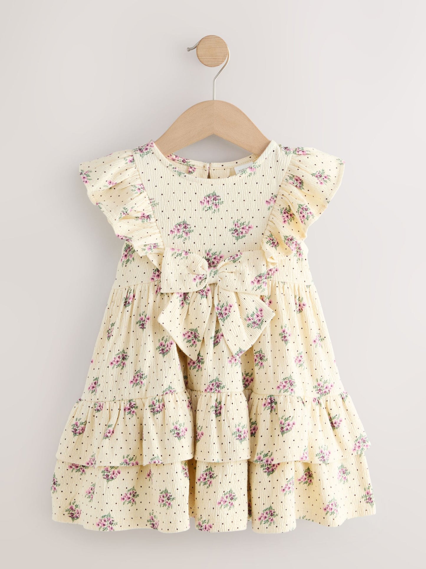 Ecru Tiered Summer Dress (3mths-7yrs) image 4
