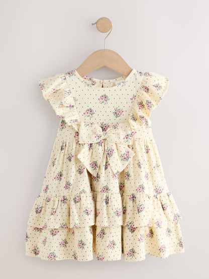 Ecru Tiered Summer Dress (3mths-7yrs) image 4