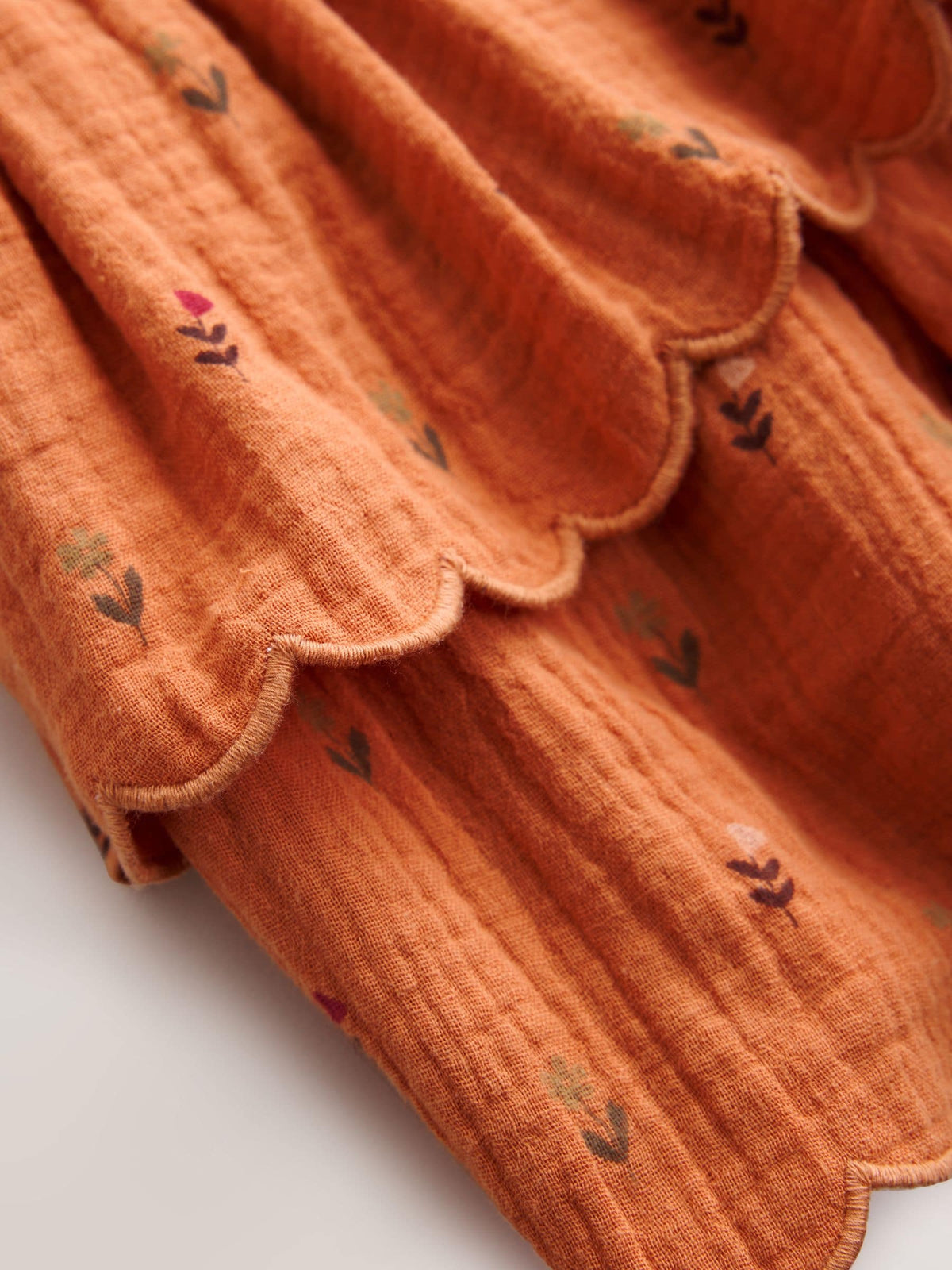 Dsiney Kidz - Orange Hedgehog Embroidery Long Sleeve Sweat Dress (3mths-7yrs) image 8