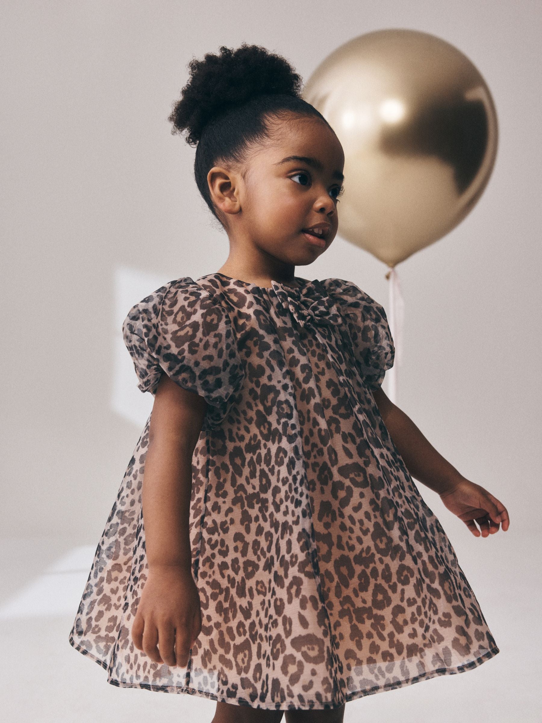 Dsiney Kidz - Leopard Short Sleeve Mesh Dress (3mths-7yrs) image 1