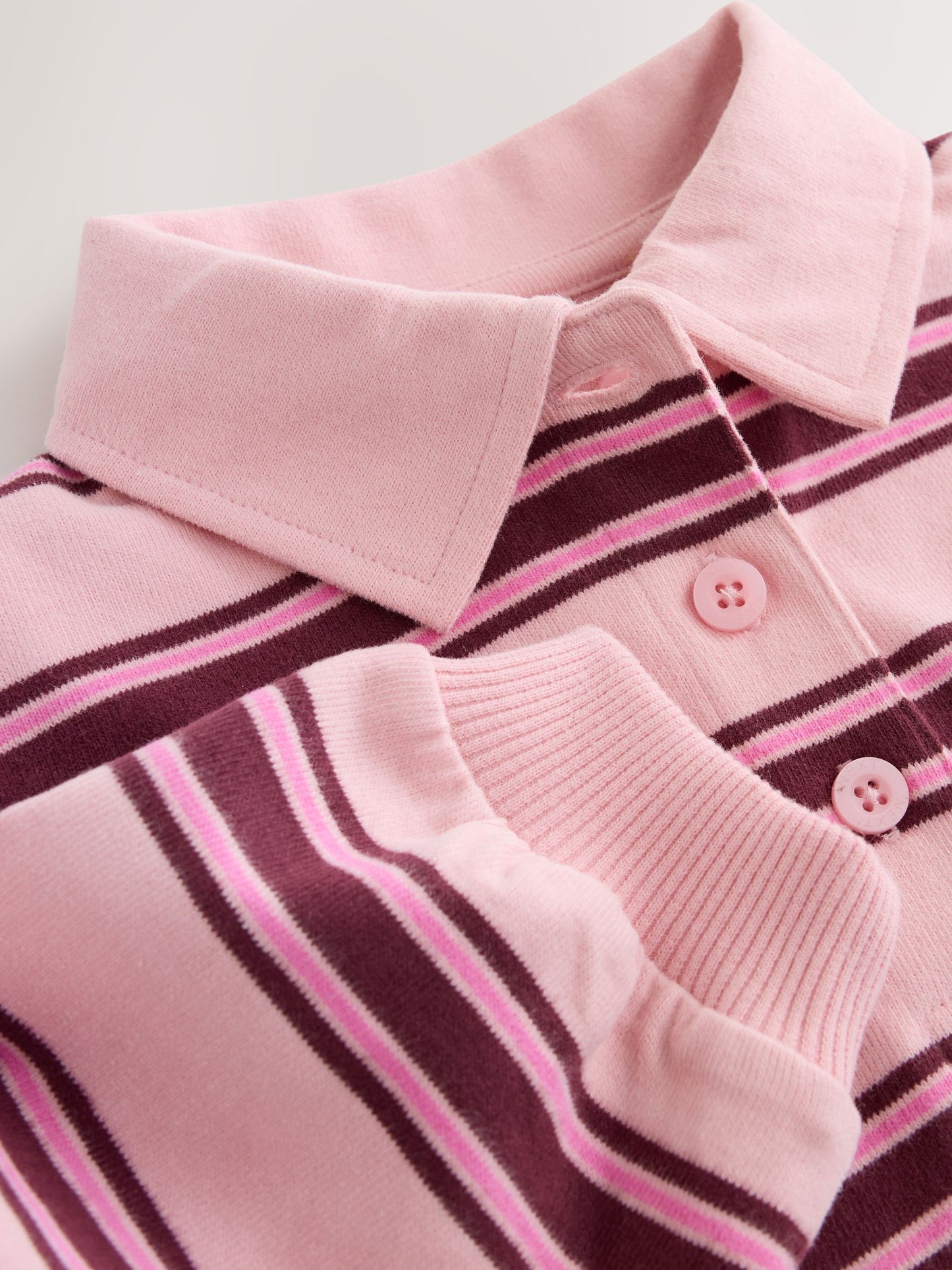 Dsiney Kidz - Pink Stripe Long Sleeve Rugby Sweat Dress (3mths-7yrs) image 9