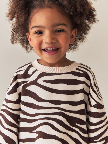 Dsiney Kidz - Zebra Print Long Sleeve Sweat Dress (3mths-7yrs) image 4