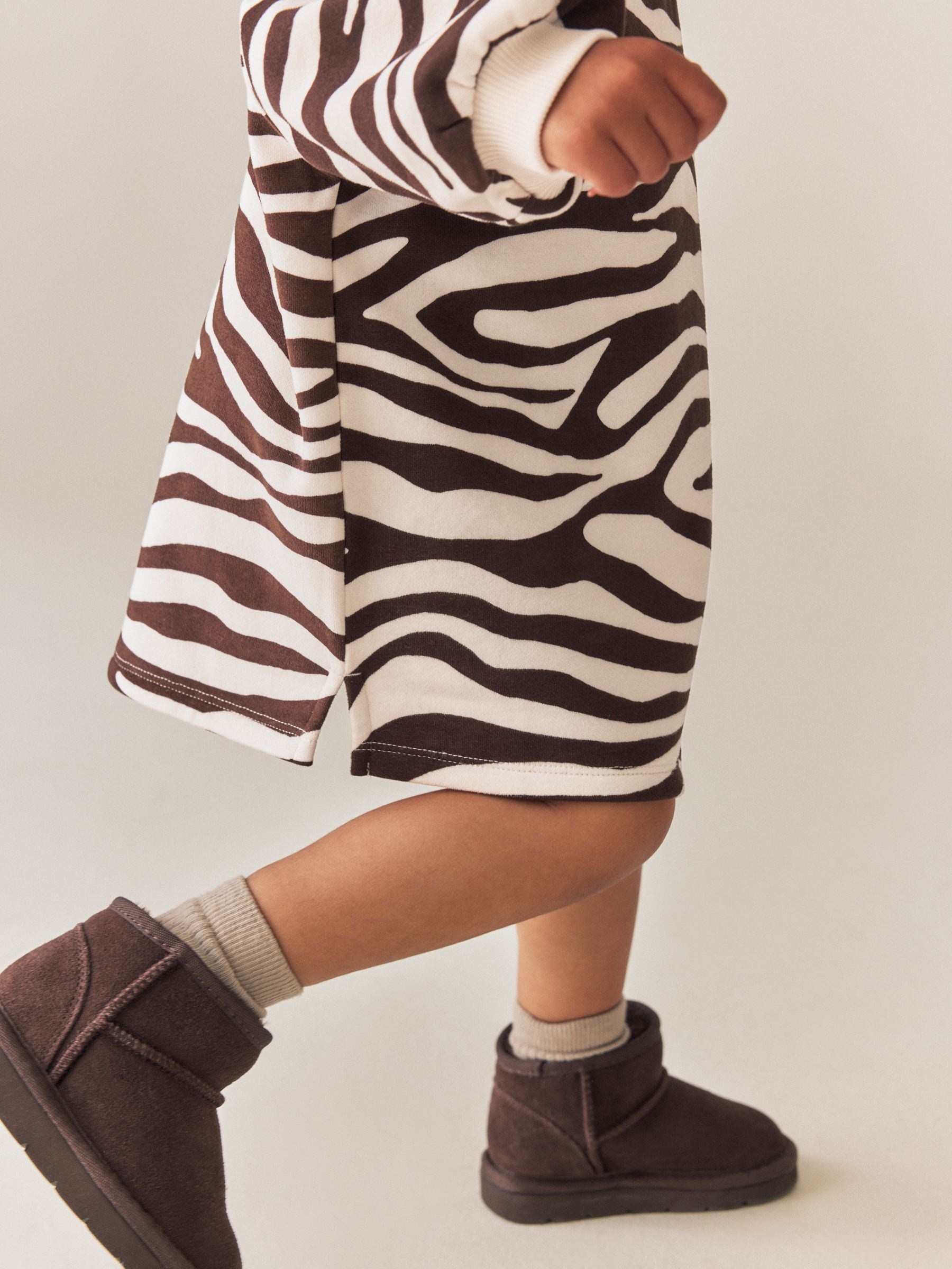 Dsiney Kidz - Zebra Print Long Sleeve Sweat Dress (3mths-7yrs) image 5
