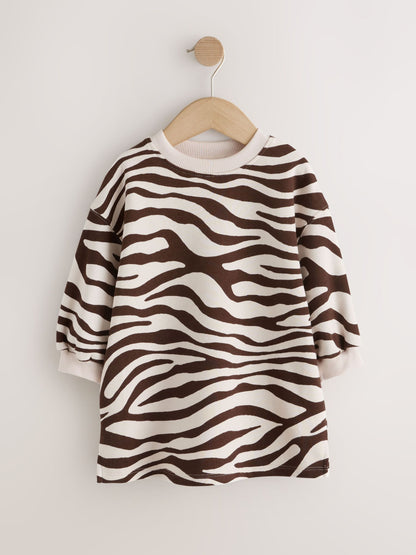 Dsiney Kidz - Zebra Print Long Sleeve Sweat Dress (3mths-7yrs) image 6