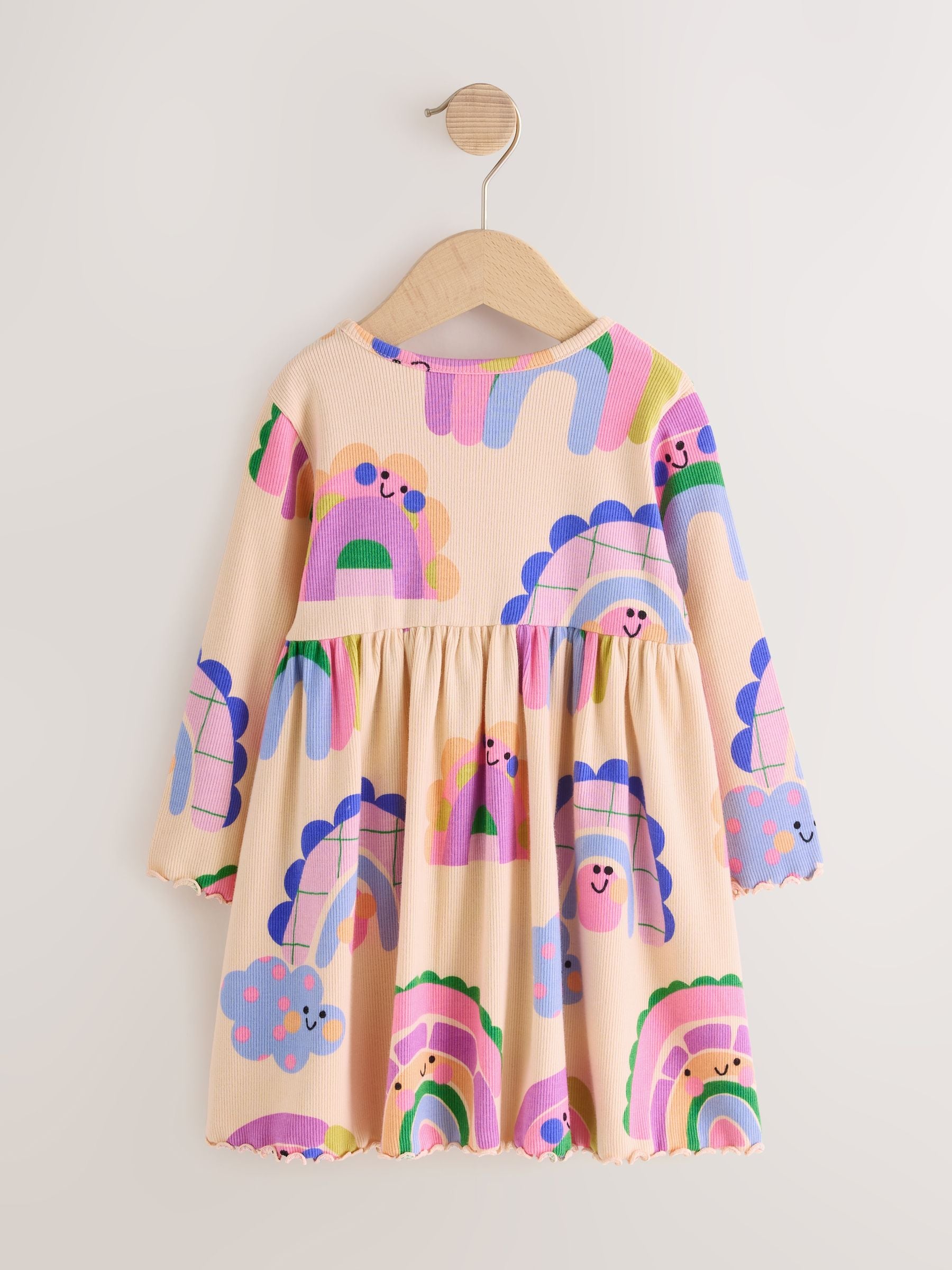 Dsiney Kidz - Rainbow Long Sleeve Ribbed Dress (3mths-7yrs) image 6