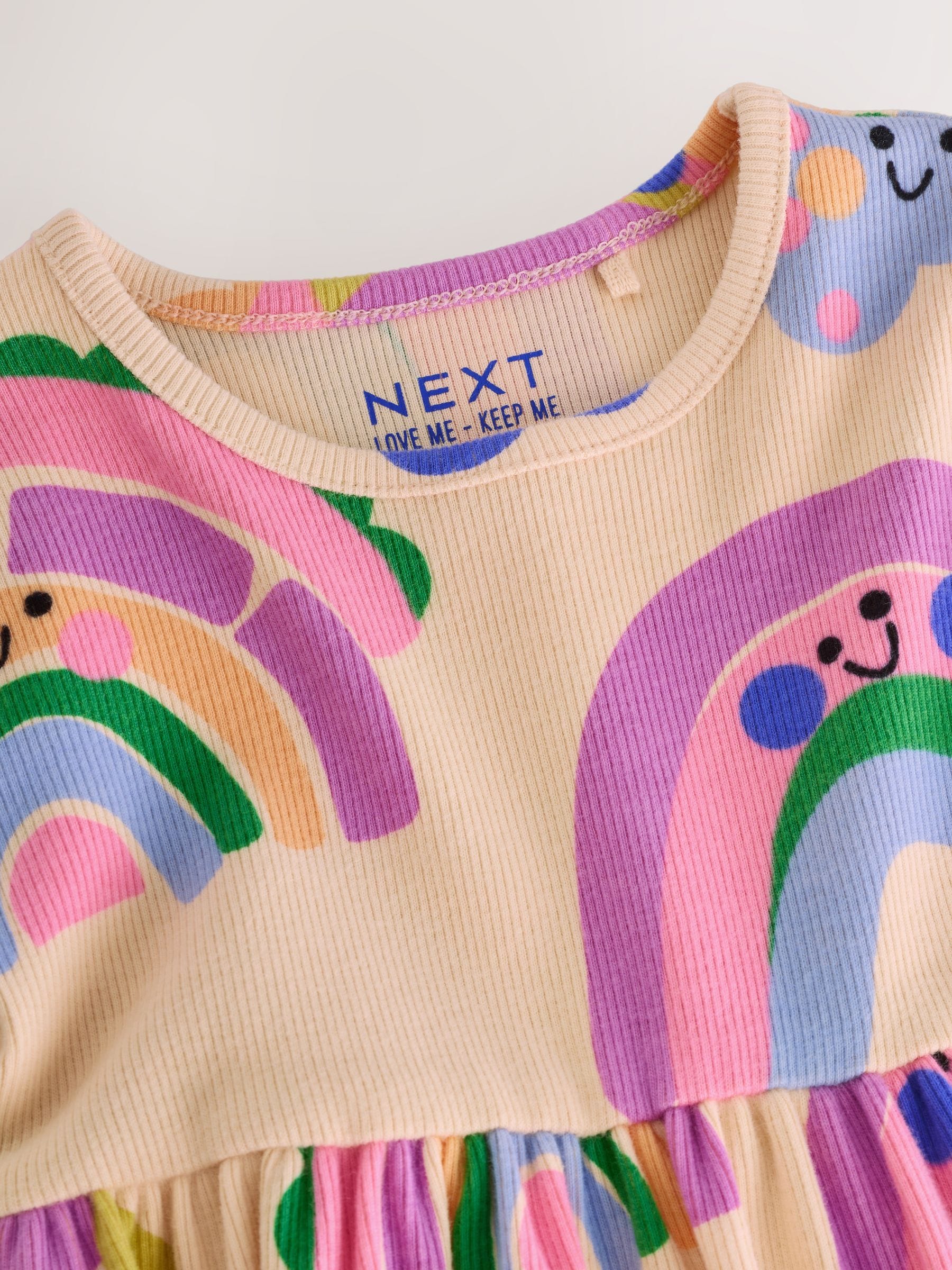 Dsiney Kidz - Rainbow Long Sleeve Ribbed Dress (3mths-7yrs) image 7