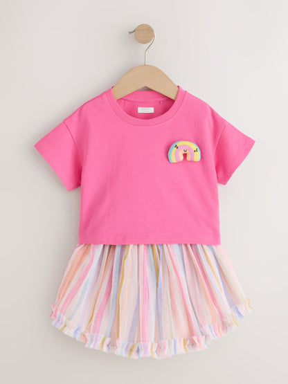 Dsiney Kidz - Rainbow Short Sleeve Top and Tutu Skirt Set (3mths-7yrs) image 4
