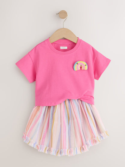 Dsiney Kidz - Rainbow Short Sleeve Top and Tutu Skirt Set (3mths-7yrs) image 5