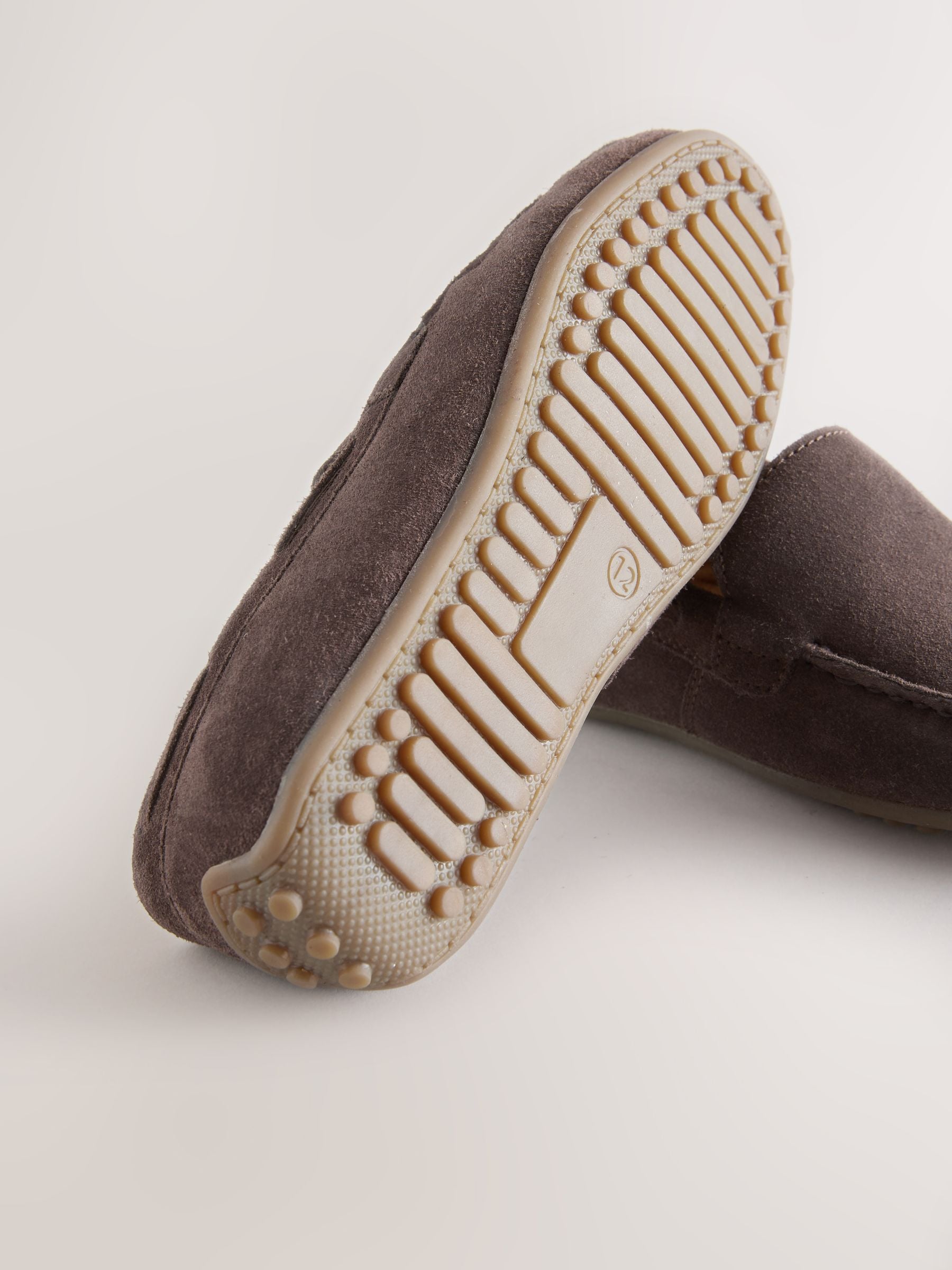 Suede Chocolate Brown Standard Fit (F) Loafers image 3