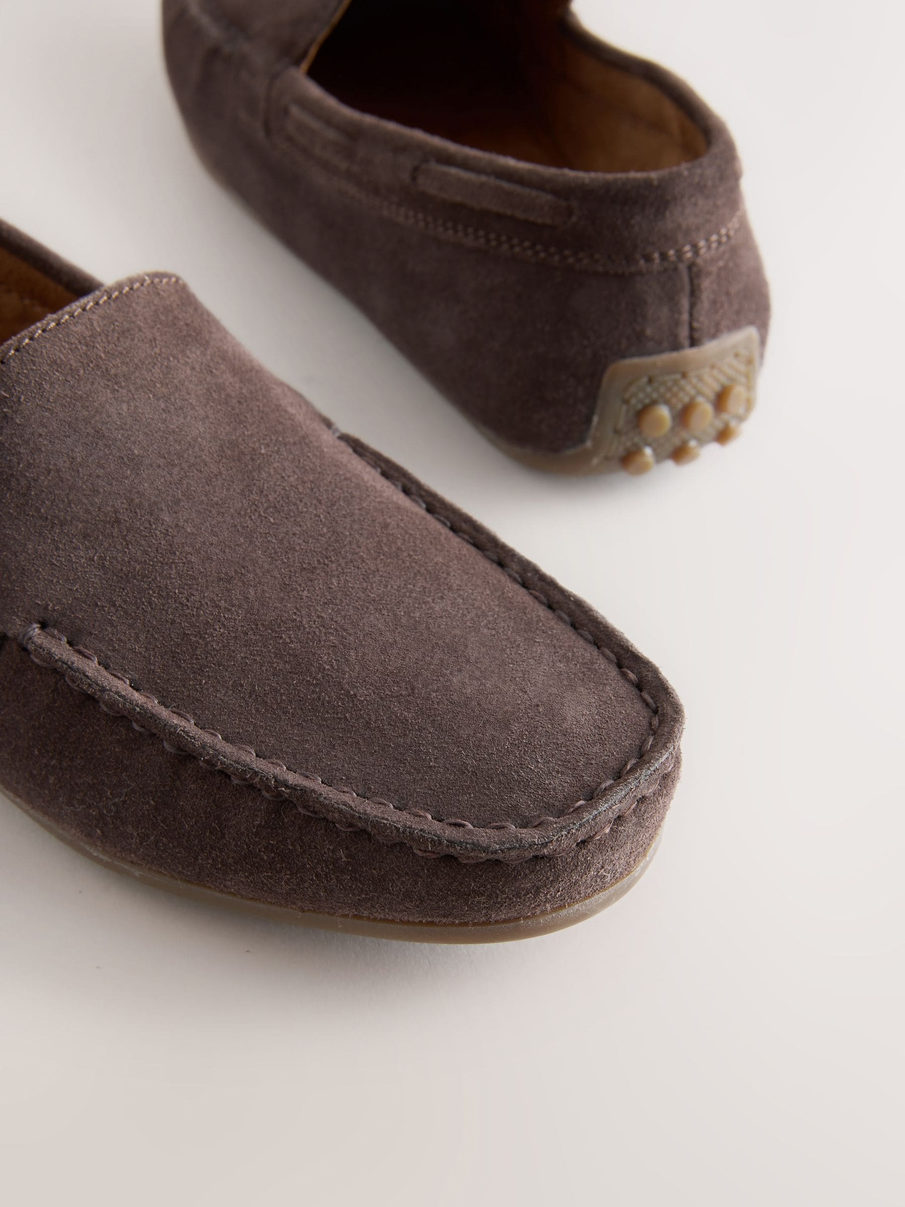 Suede Chocolate Brown Standard Fit (F) Loafers image 5