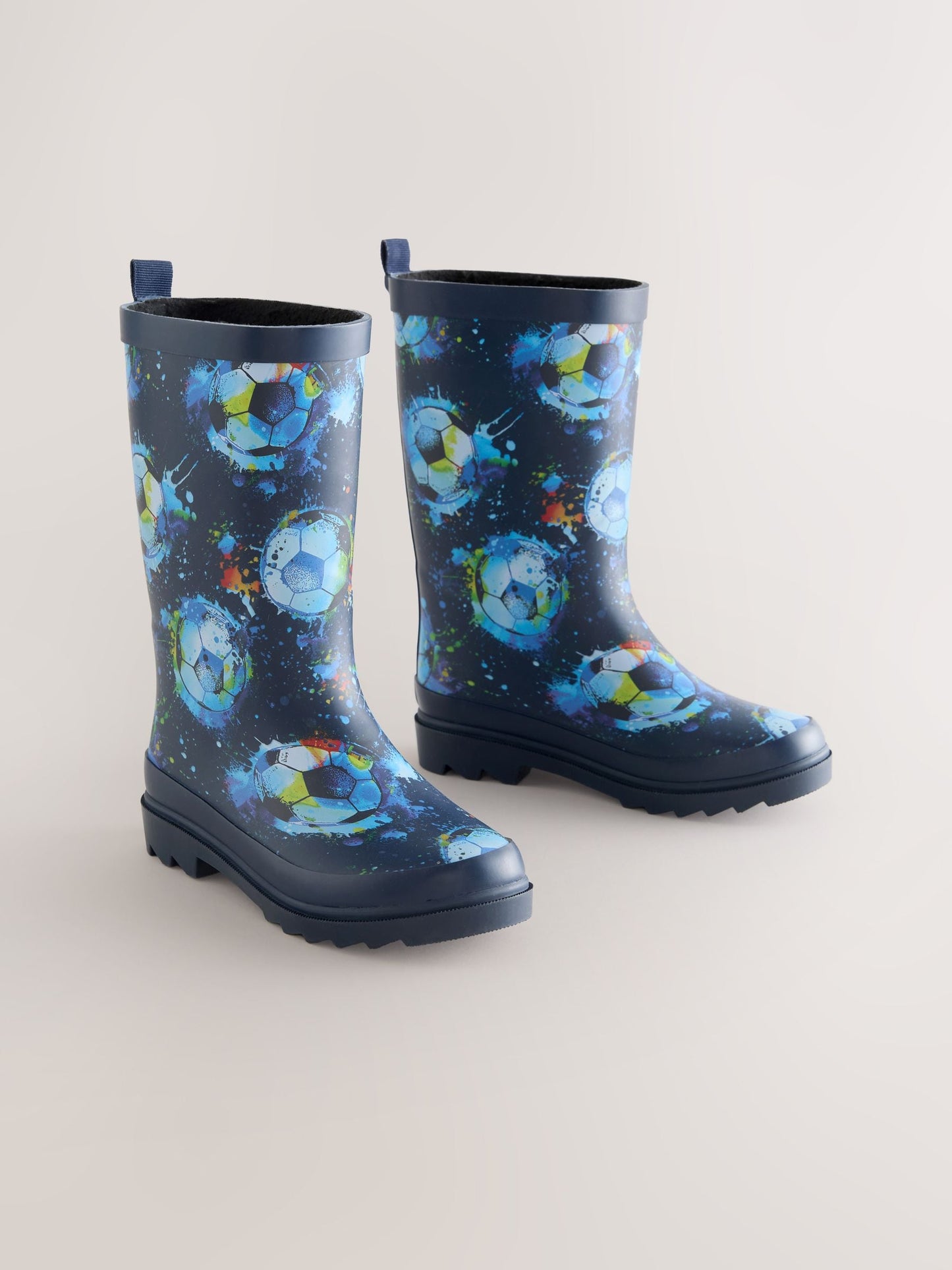 Navy Football Rubber Wellies image 1