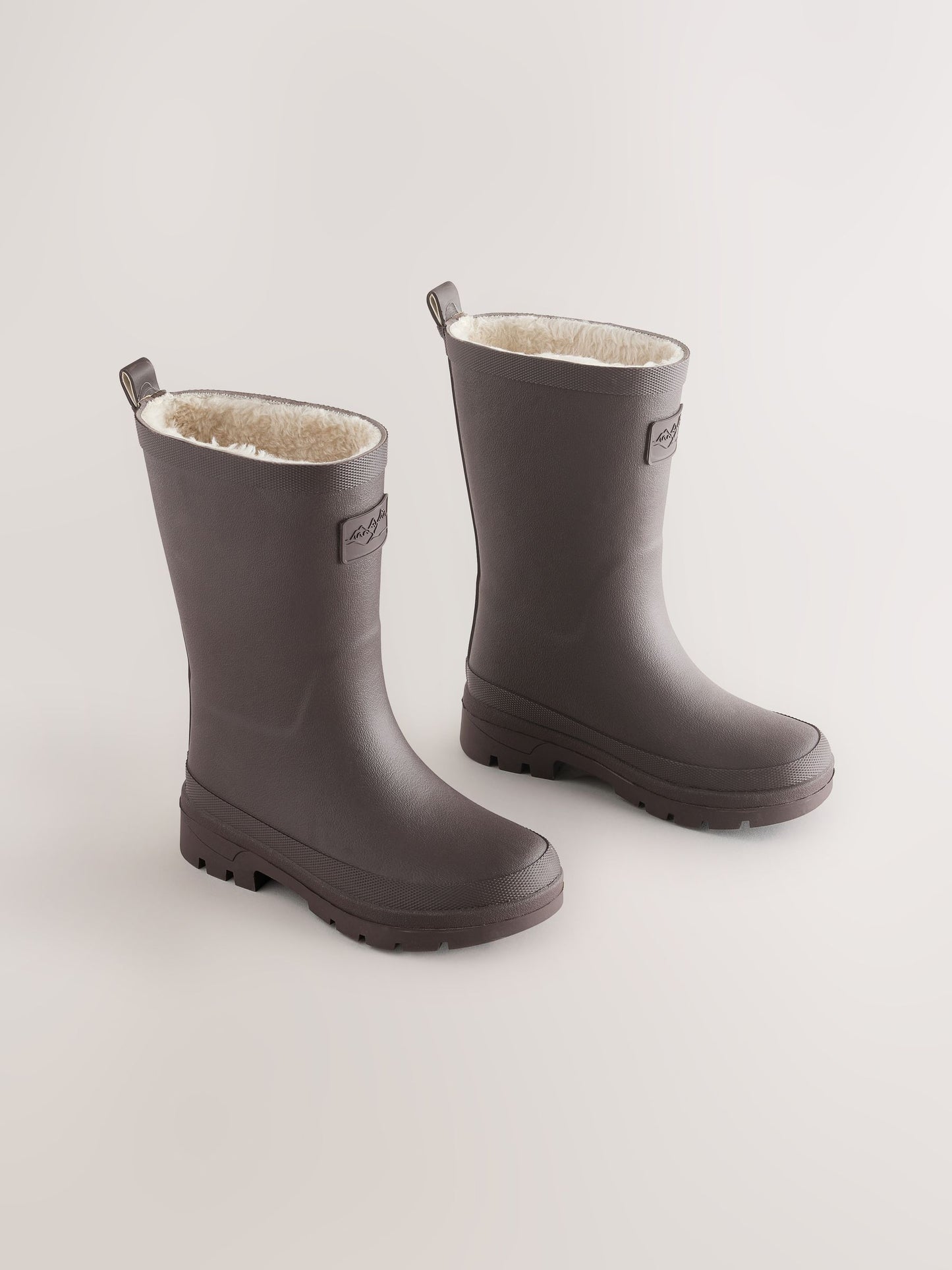 Chocolate Brown Warm Lined Wellies image 1