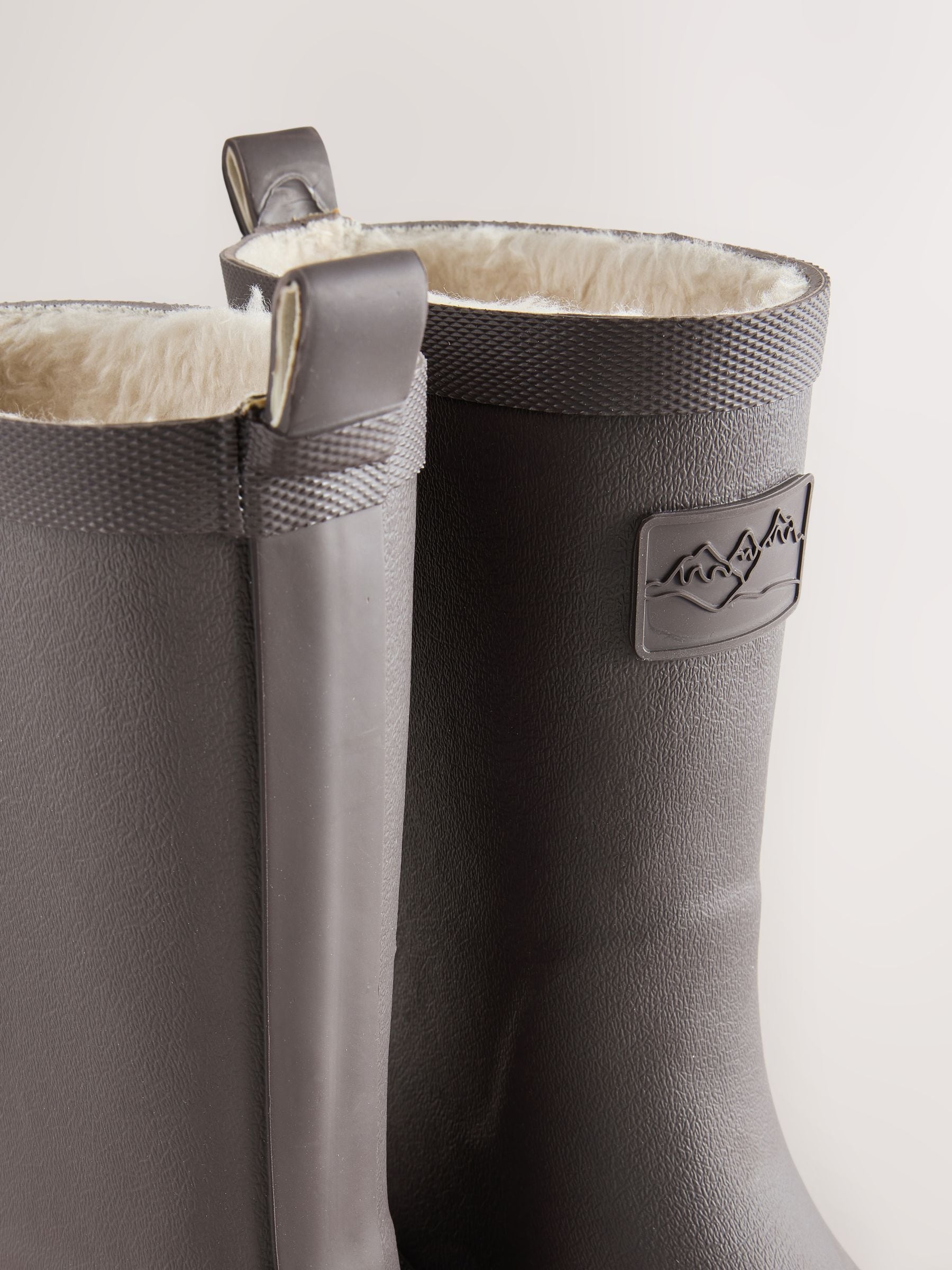 Chocolate Brown Warm Lined Wellies image 4
