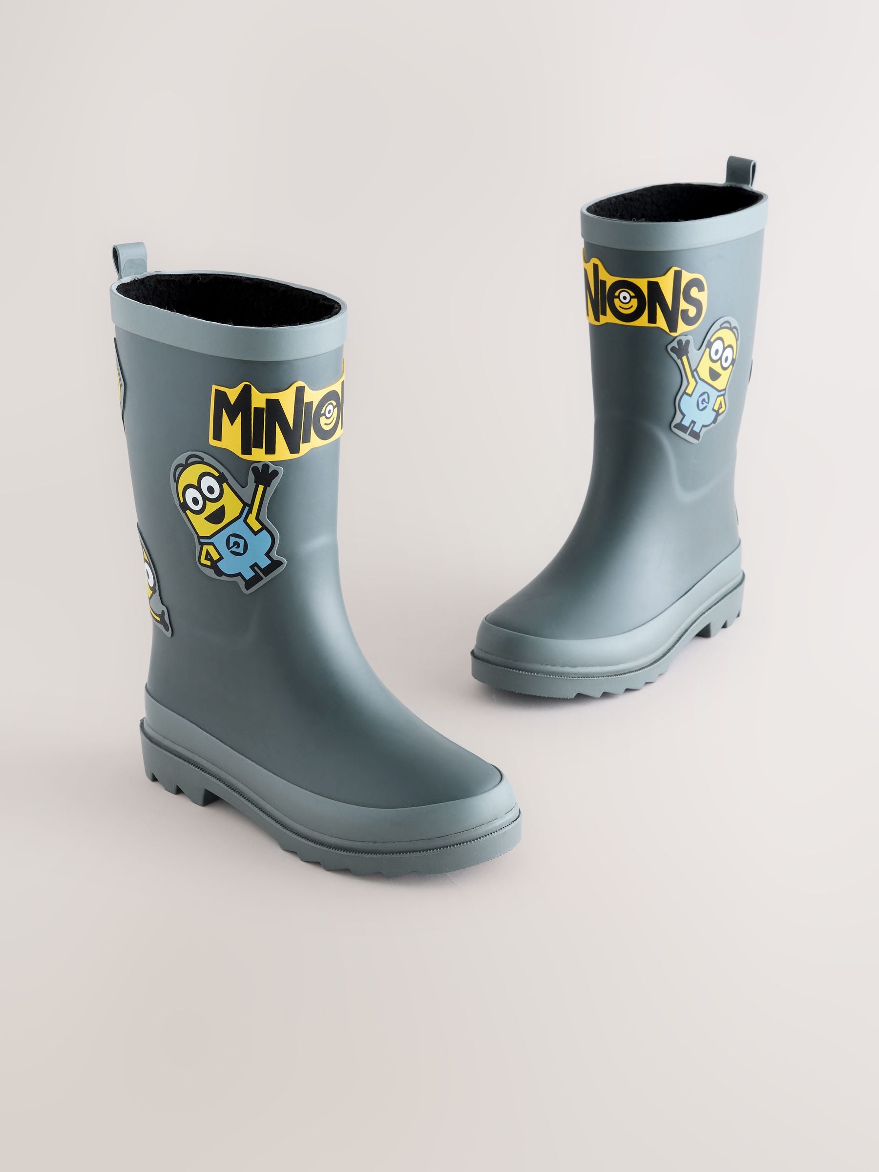 Grey Minions Rubber Wellies image 1