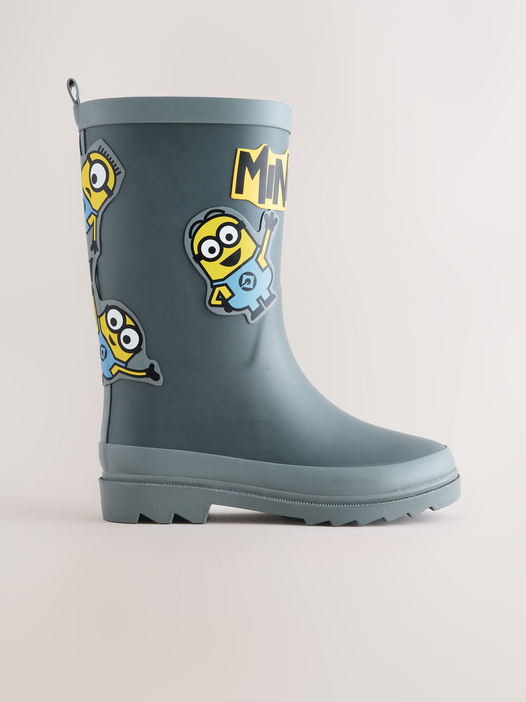 Grey Minions Rubber Wellies image 2