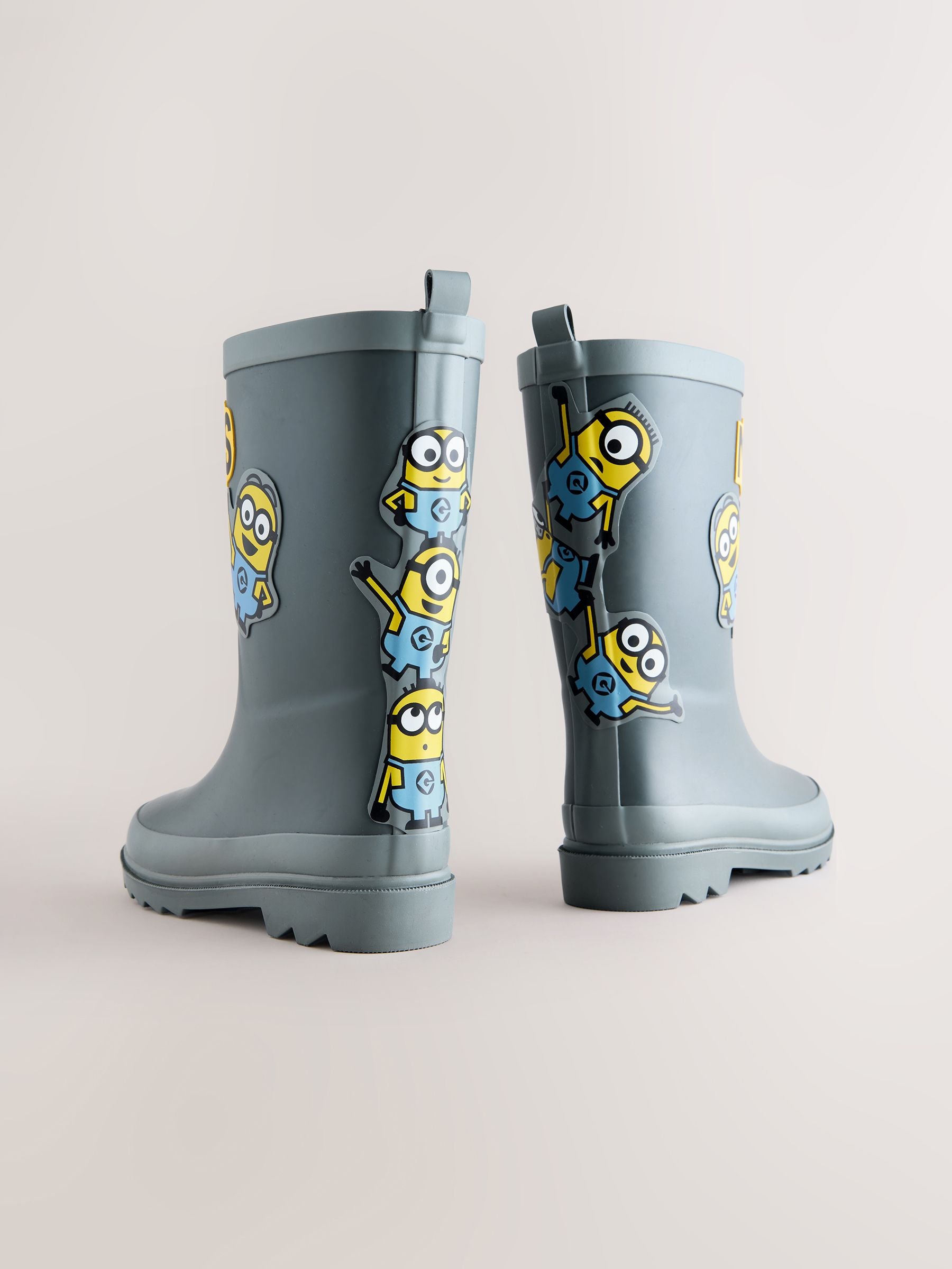 Grey Minions Rubber Wellies image 3