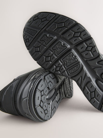 Grey Elastic Lace Trainers image 5