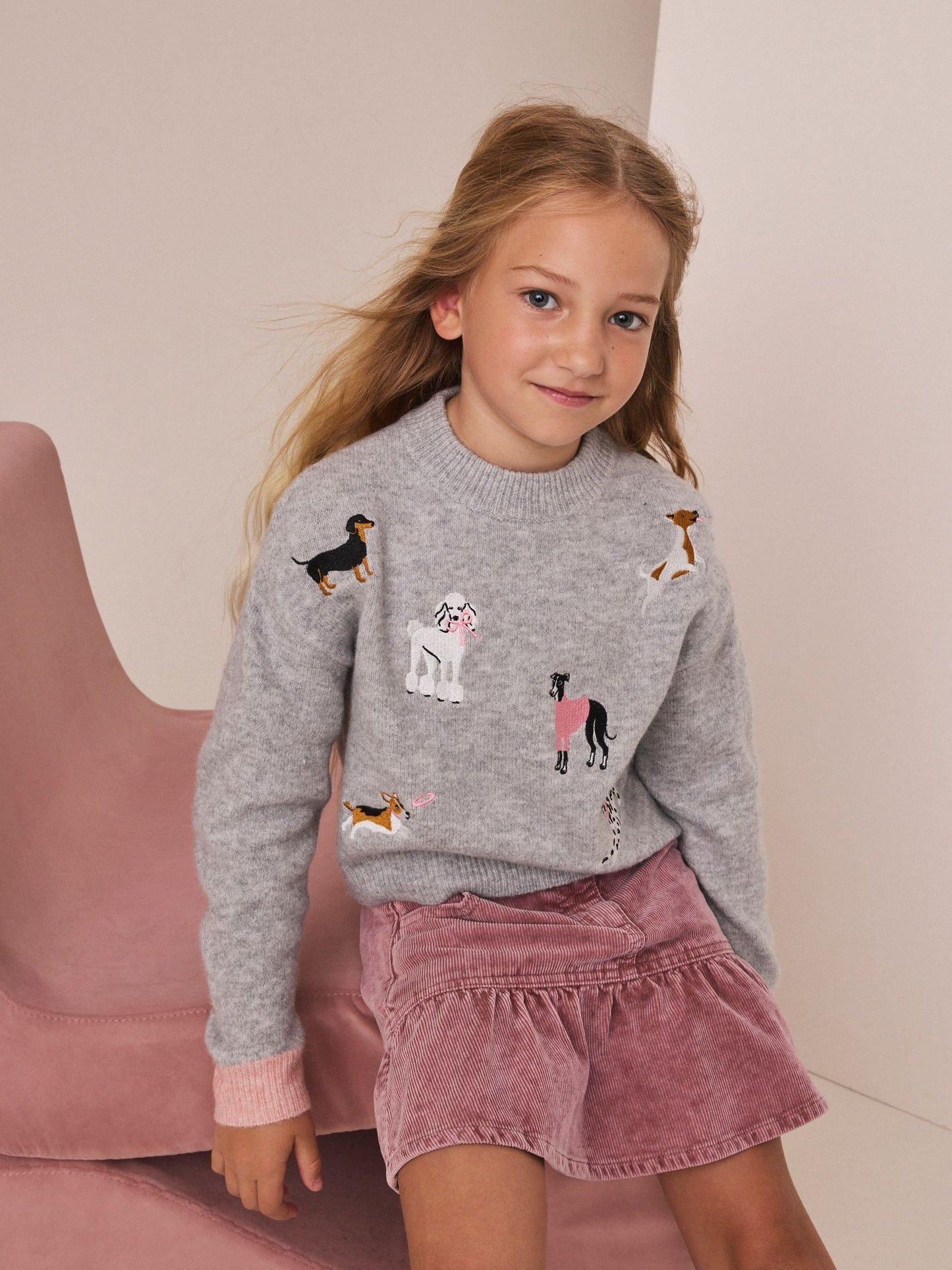 Dsiney Kidz - Pink Cord Frill Hem Skirt (3-16yrs) image 2