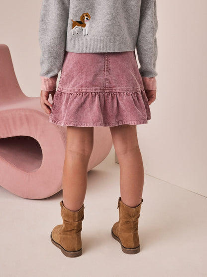 Dsiney Kidz - Pink Cord Frill Hem Skirt (3-16yrs) image 3