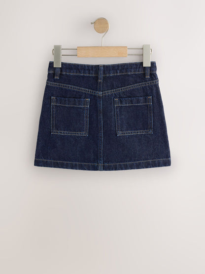 Dsiney Kidz - Dark Wash Denim Button Front Detail Skirt (3-16yrs) image 2