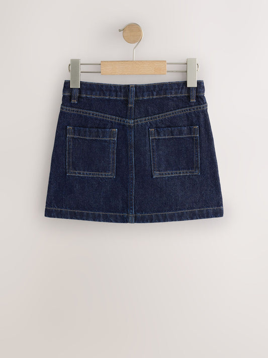 Dsiney Kidz - Dark Wash Denim Button Front Detail Skirt (3-16yrs) image 2
