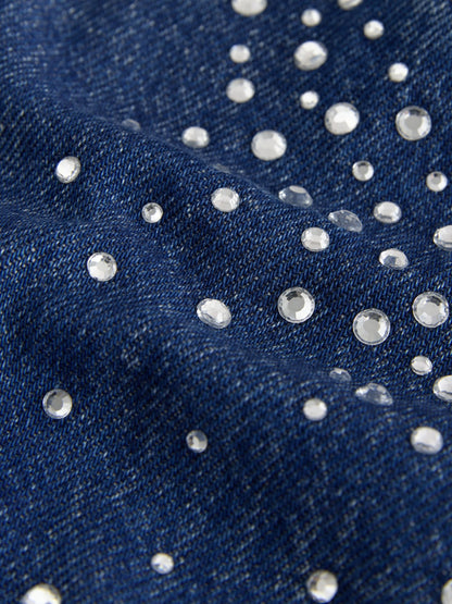 Dsiney Kidz - Diamante Detail Mid Blue Denim Skirt (3-16yrs) image 6