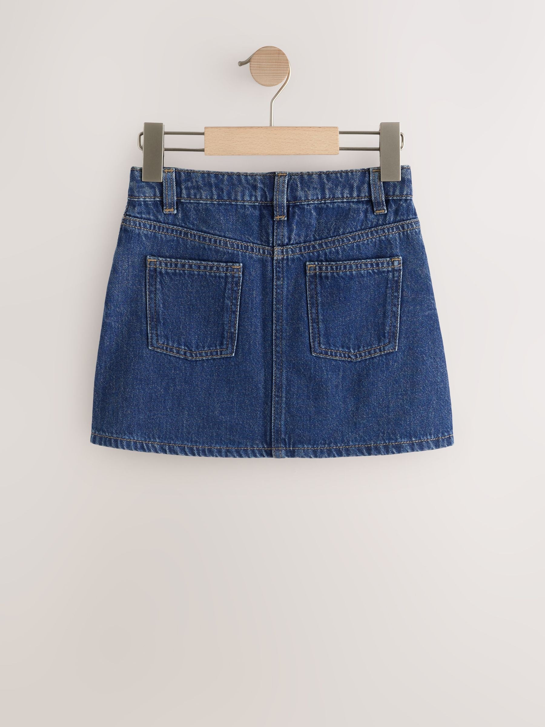 Dsiney Kidz - Diamante Detail Mid Blue Denim Skirt (3-16yrs) image 8