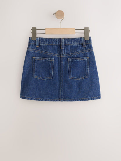 Dsiney Kidz - Diamante Detail Mid Blue Denim Skirt (3-16yrs) image 8