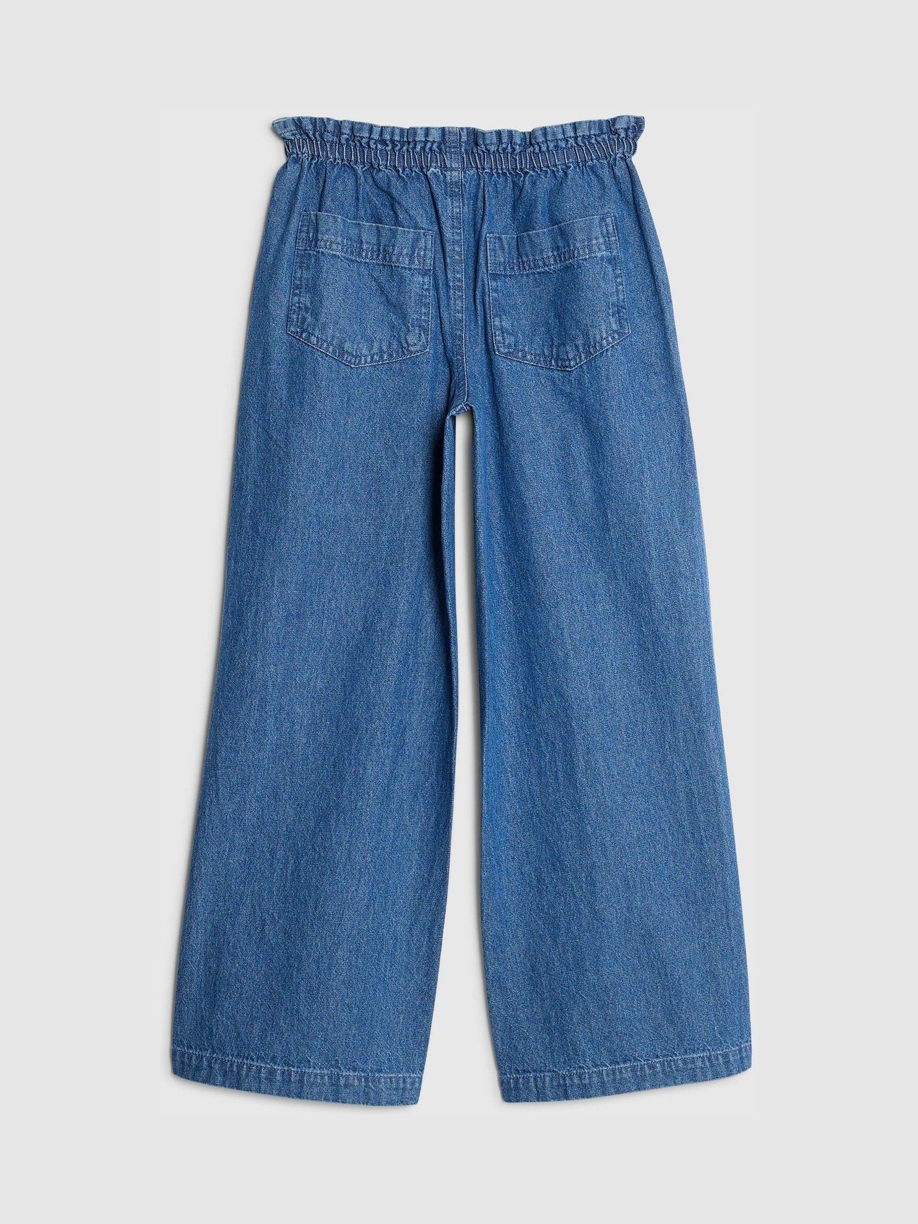 Dsiney Kidz - River Island Blue Pull On Wide Leg Jeans image 2