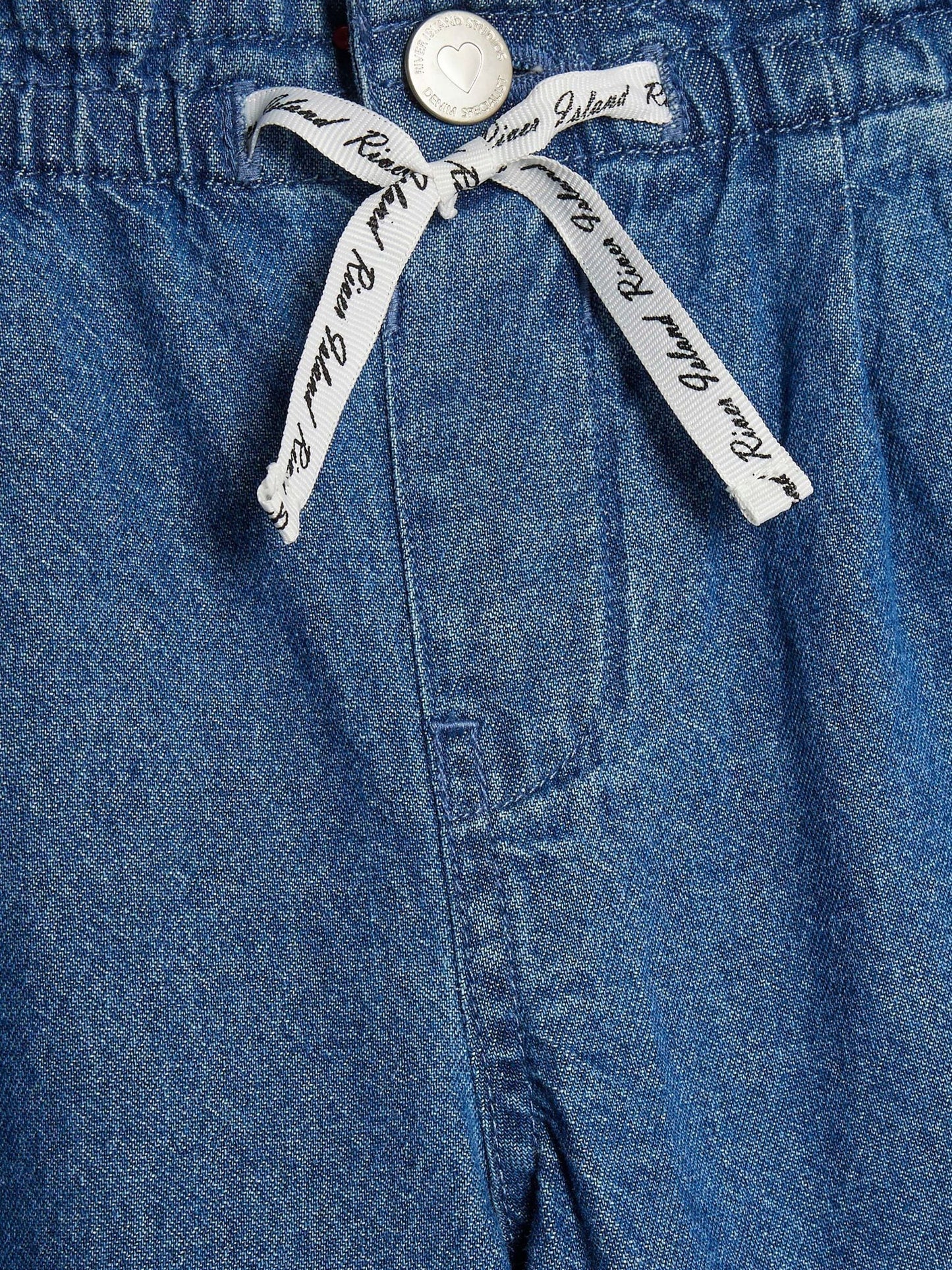 Dsiney Kidz - River Island Blue Pull On Wide Leg Jeans image 3