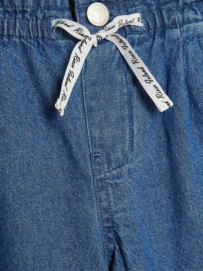 Dsiney Kidz - River Island Blue Pull On Wide Leg Jeans image 3