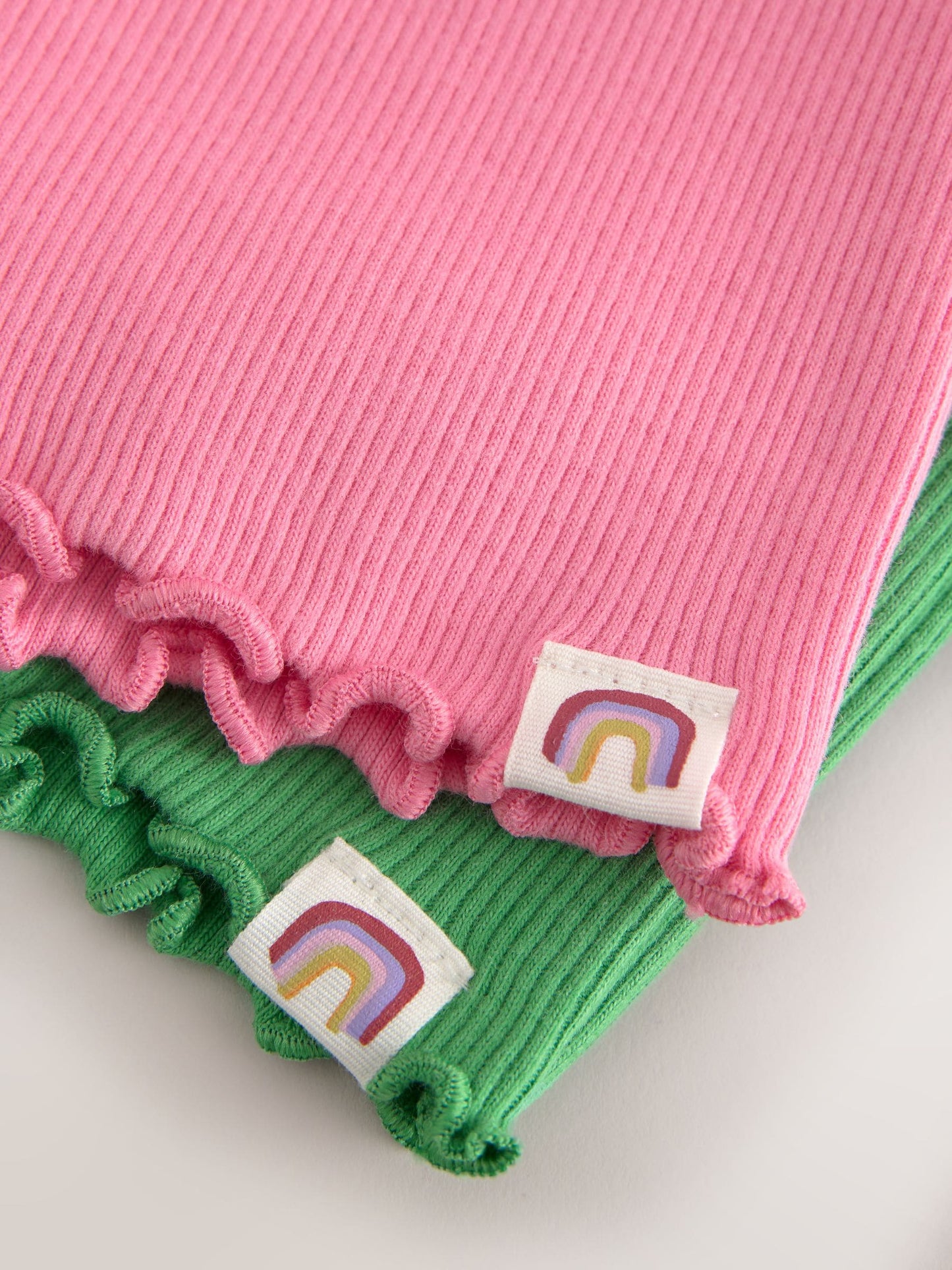 Dsiney Kidz - Ecru Rainbow Horse Long Sleeve Ribbed Tops 5 Pack (3mths-7yrs) image 10