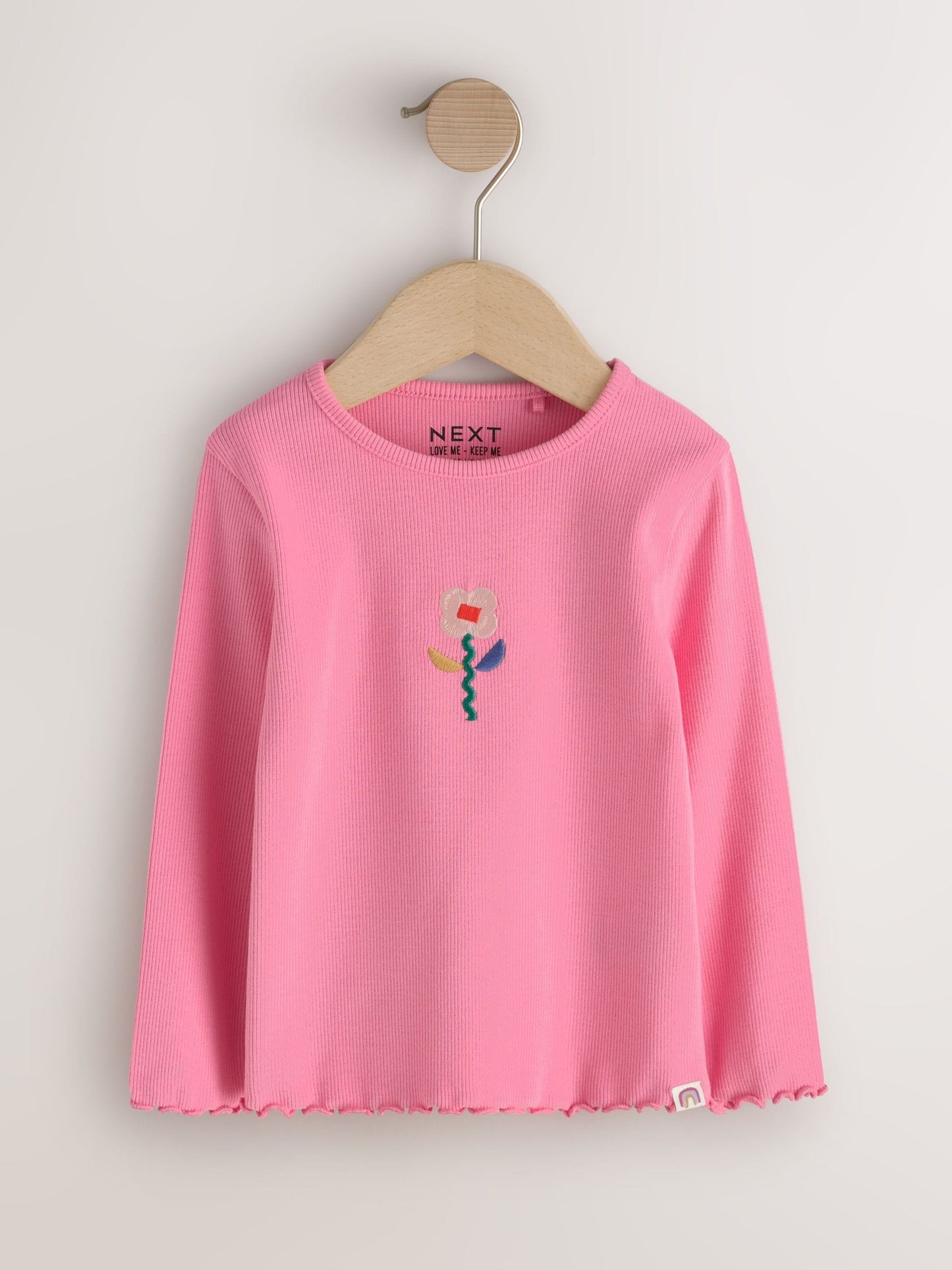 Dsiney Kidz - Ecru Rainbow Horse Long Sleeve Ribbed Tops 5 Pack (3mths-7yrs) image 4