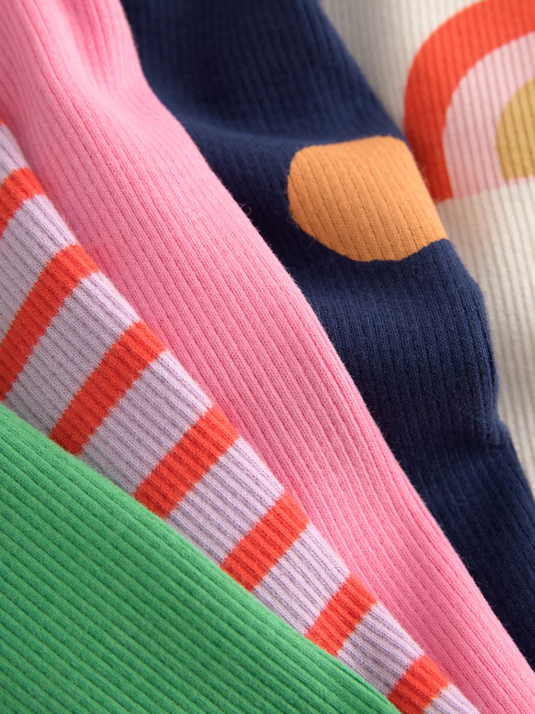 Dsiney Kidz - Ecru Rainbow Horse Long Sleeve Ribbed Tops 5 Pack (3mths-7yrs) image 8