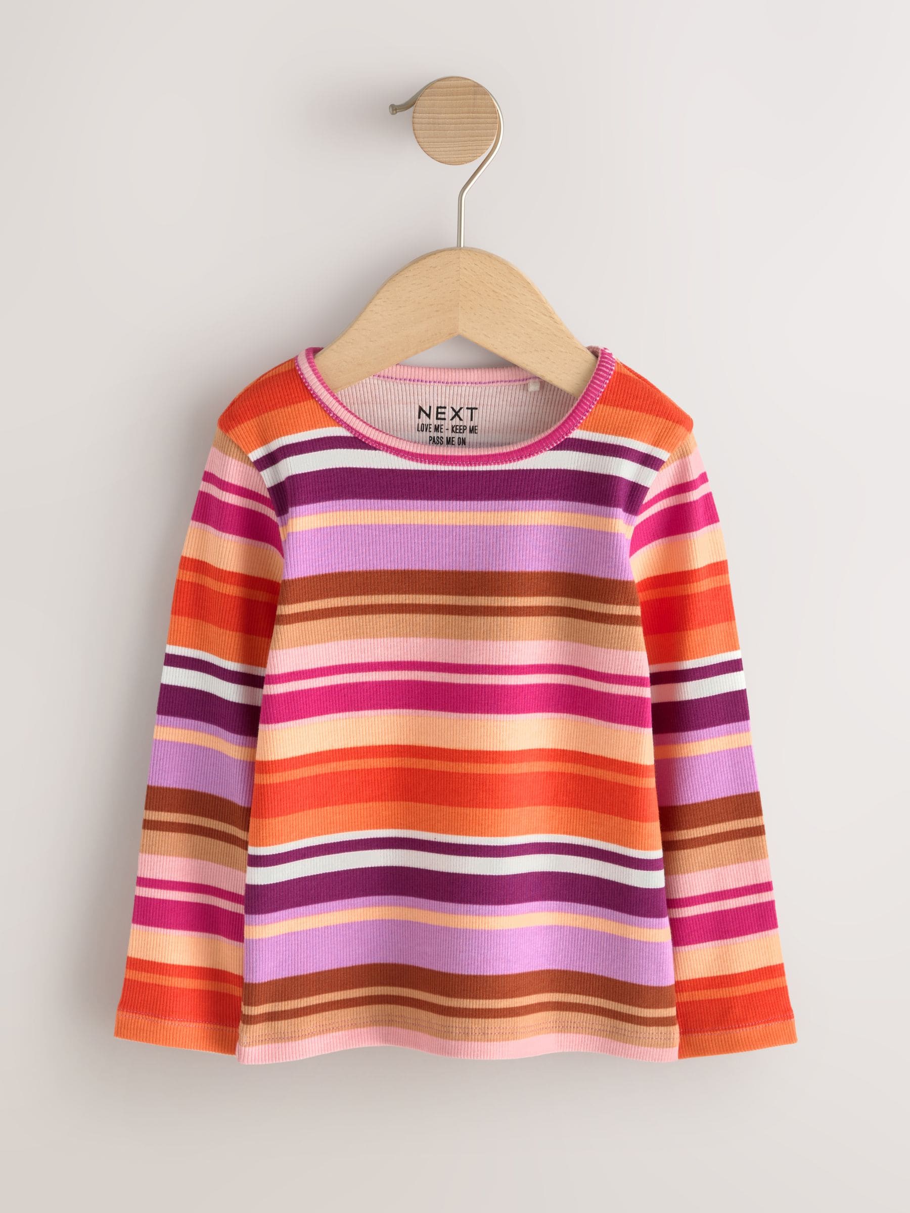 Dsiney Kidz - Burgundy Long Sleeve Ribbed Tops 5 Pack (3mths-7yrs) image 5
