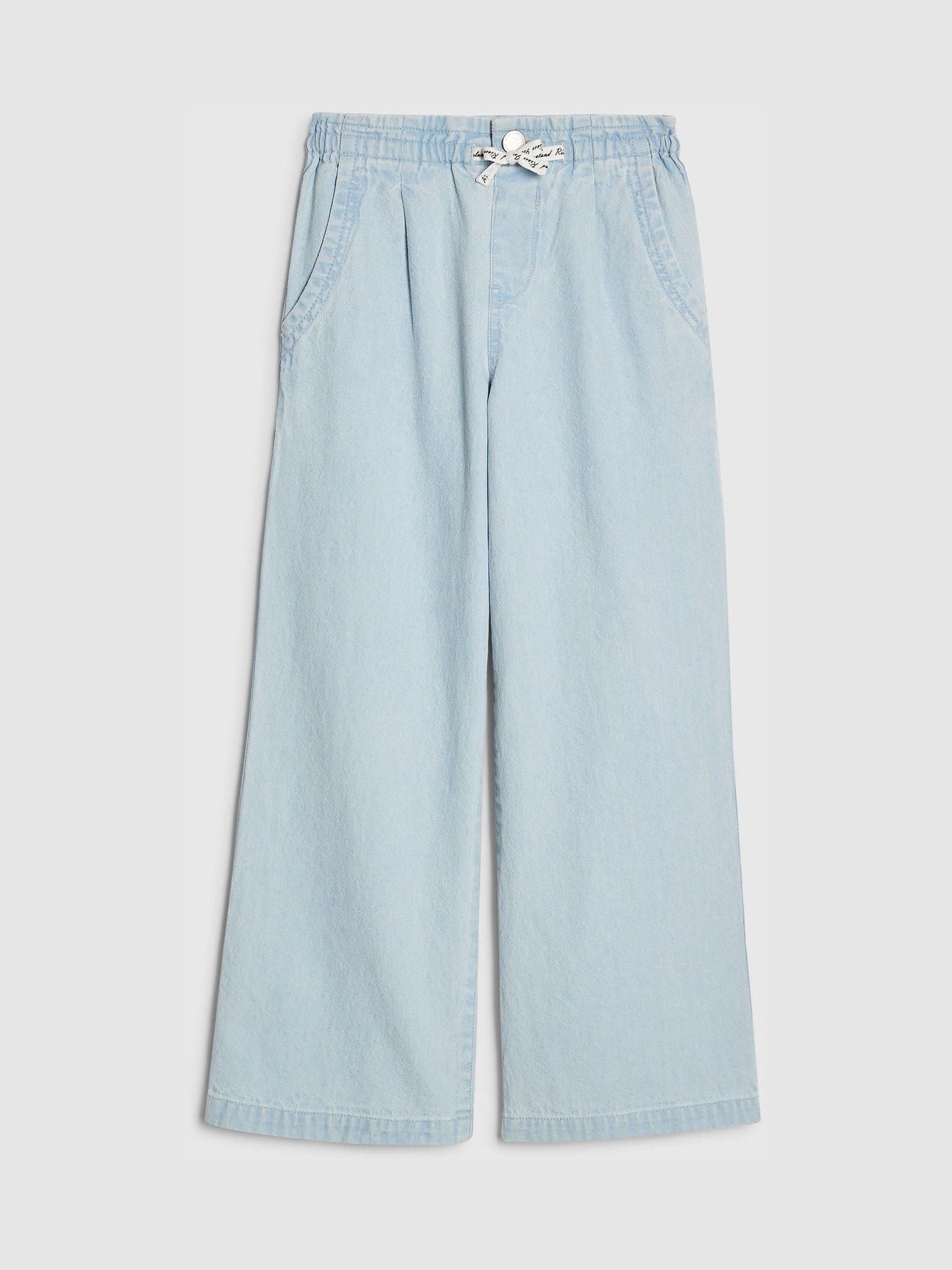 Dsiney Kidz - River Island Light Blue Pull On Wide Leg Jeans image 1